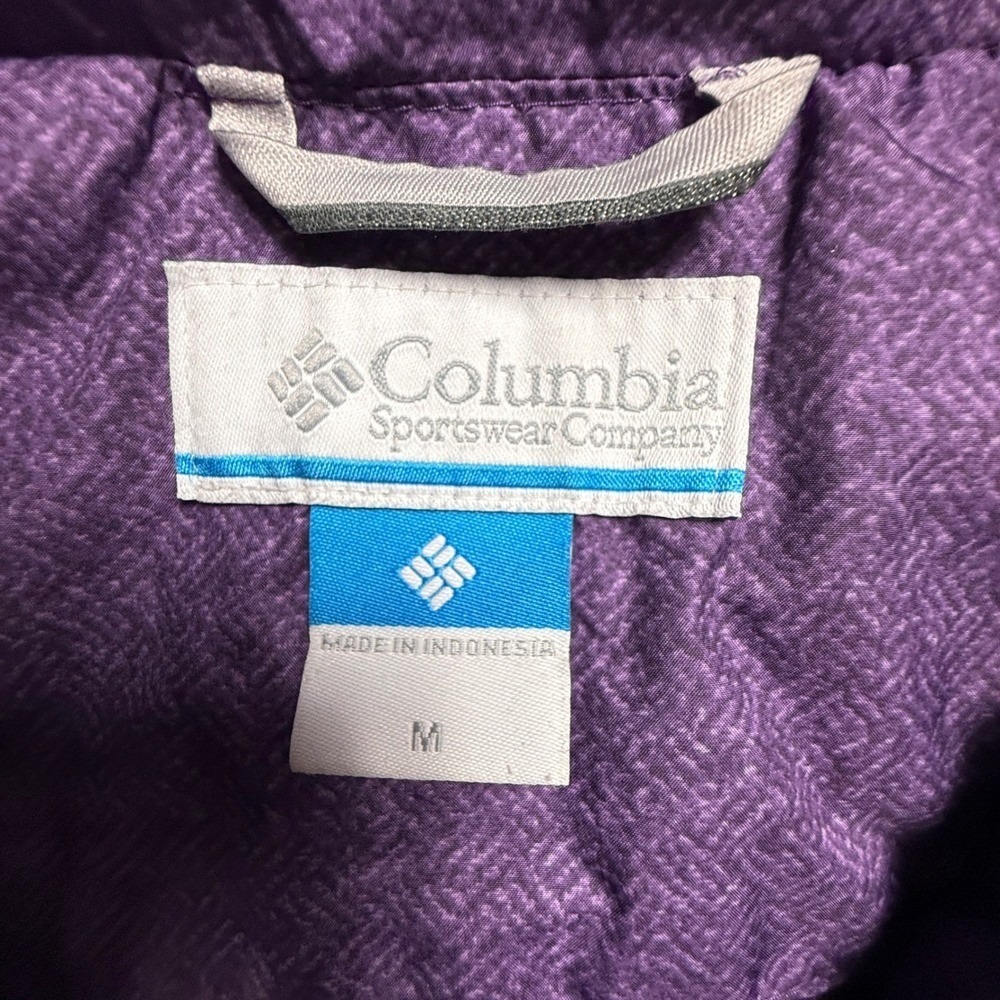 Women's purple Columbia Icy Heights II Down Jacket size M EUC - Picture 7 of 10